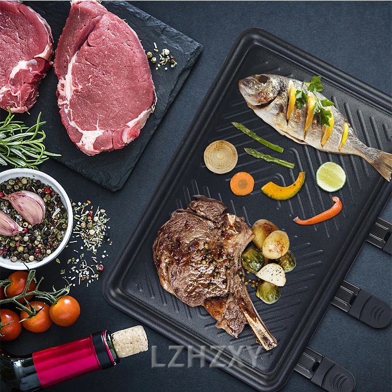 Raclette Grill Table - Настольный гриль, электрический корейский гриль-барбекю, комнатный