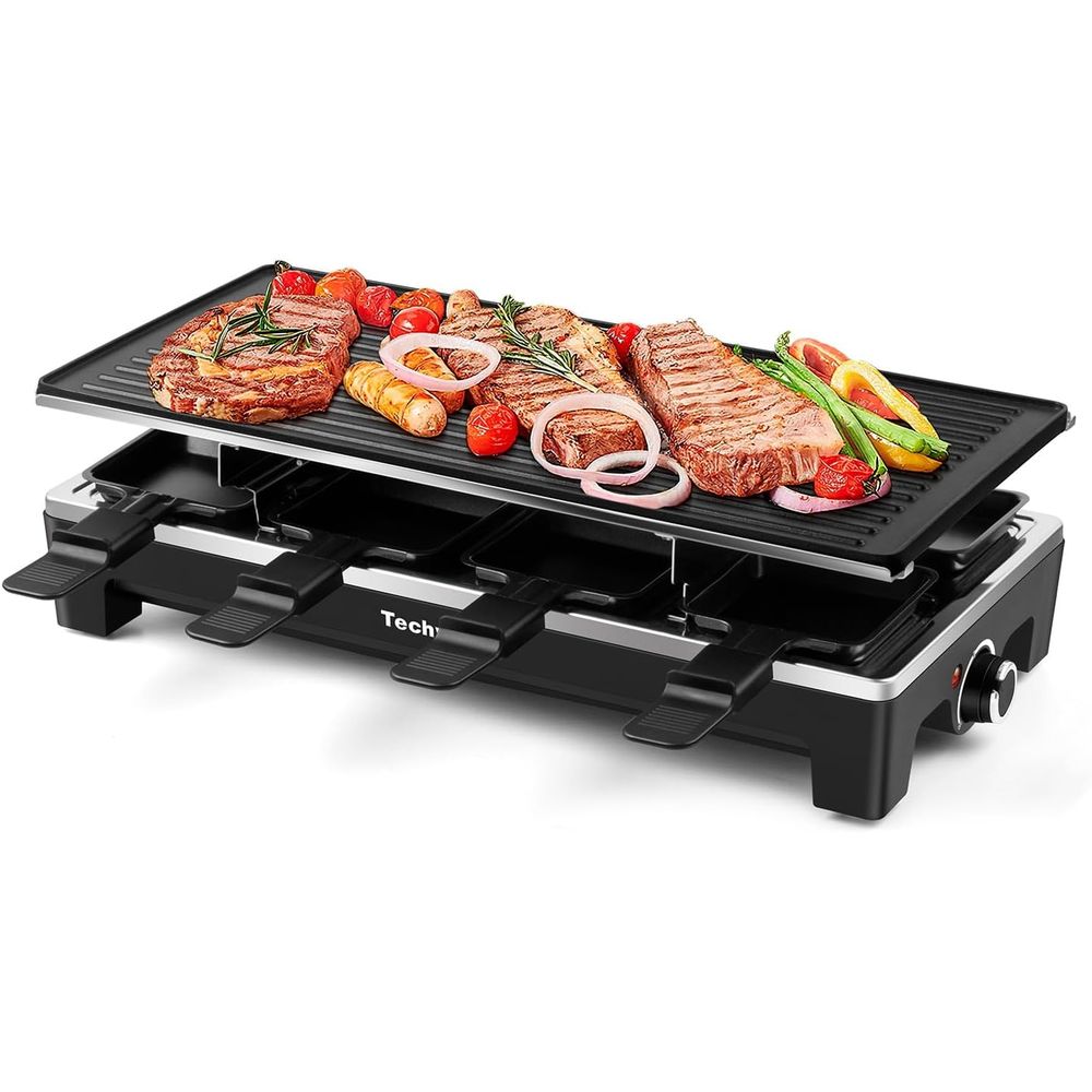 Raclette Grill Table - Раклет-гриль, электрический настольный гриль для дома,