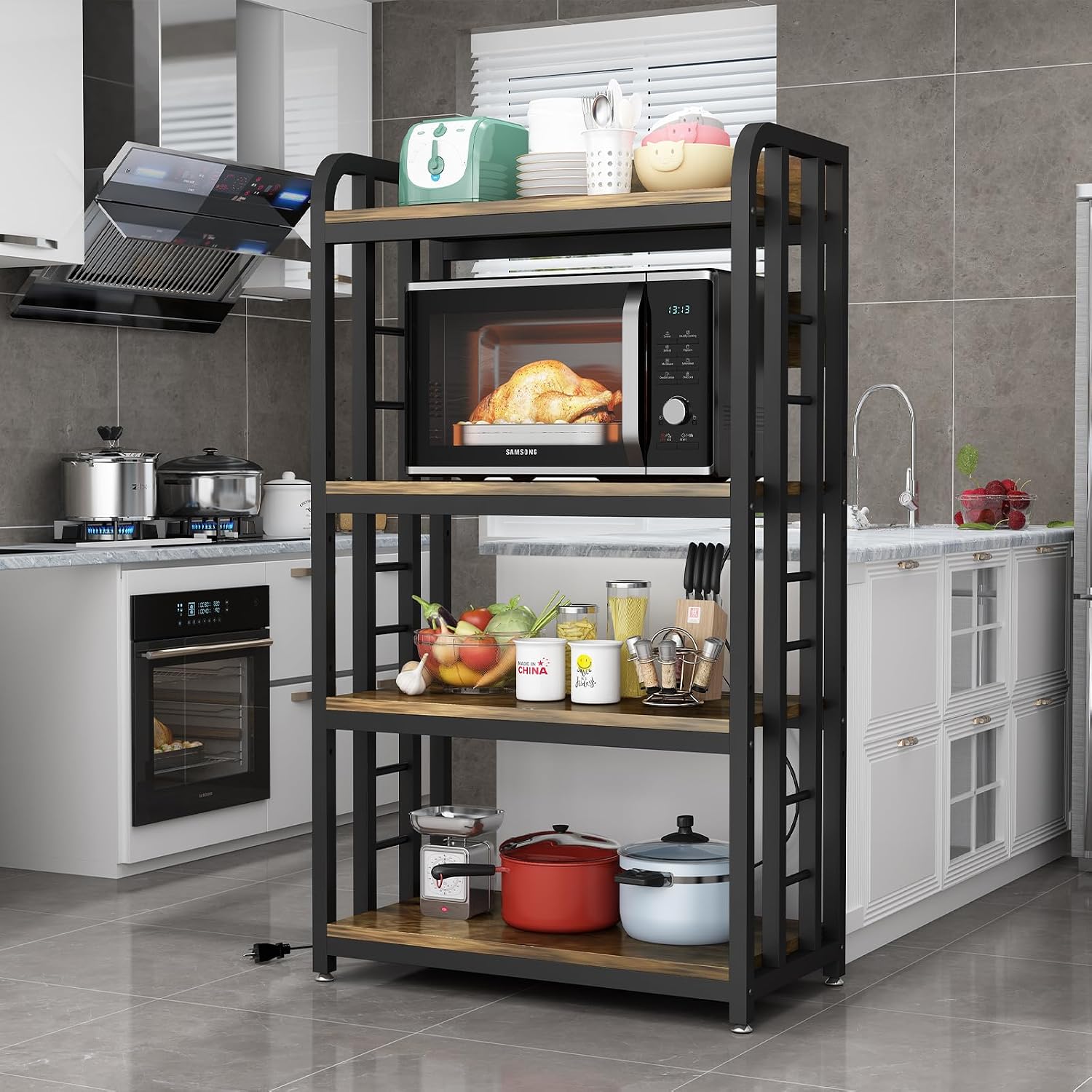 4-уровневая кухонная полка-сте – обзор и цена Kitchen Appliances Countertop